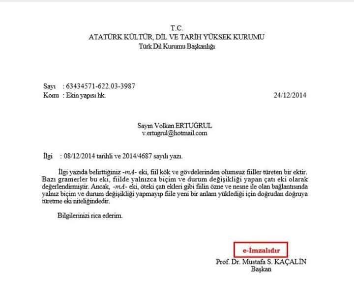 Olumsuzluk Eki(-me/-ma) Yapım Eki midir, Çekim Eki midir?