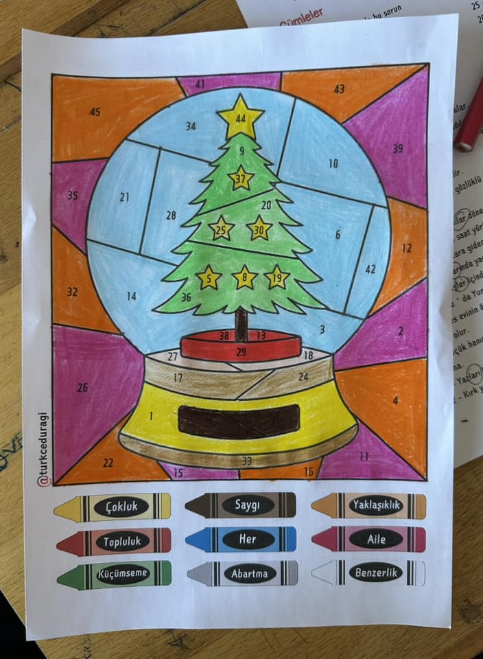 Çoğul Ekinin Kattığı Anlamlar- Boyama Etkinliği